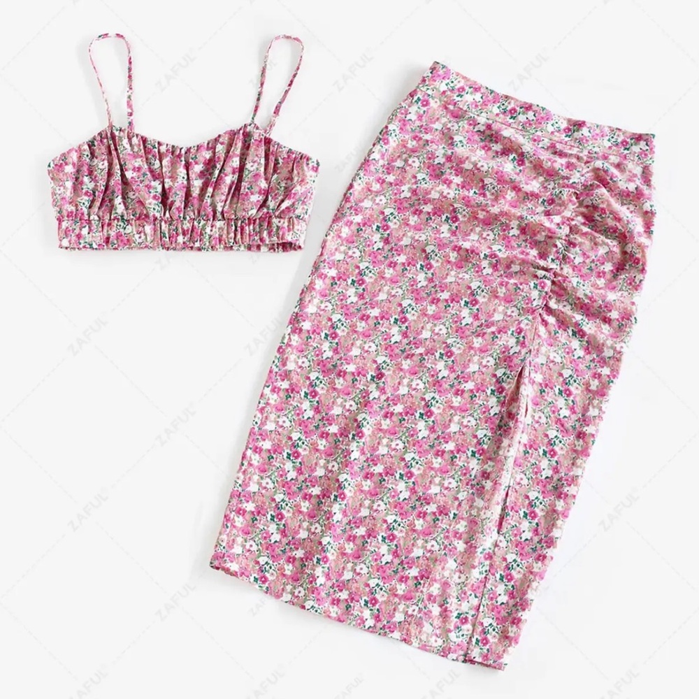 Brand New Two Piece Floral Set